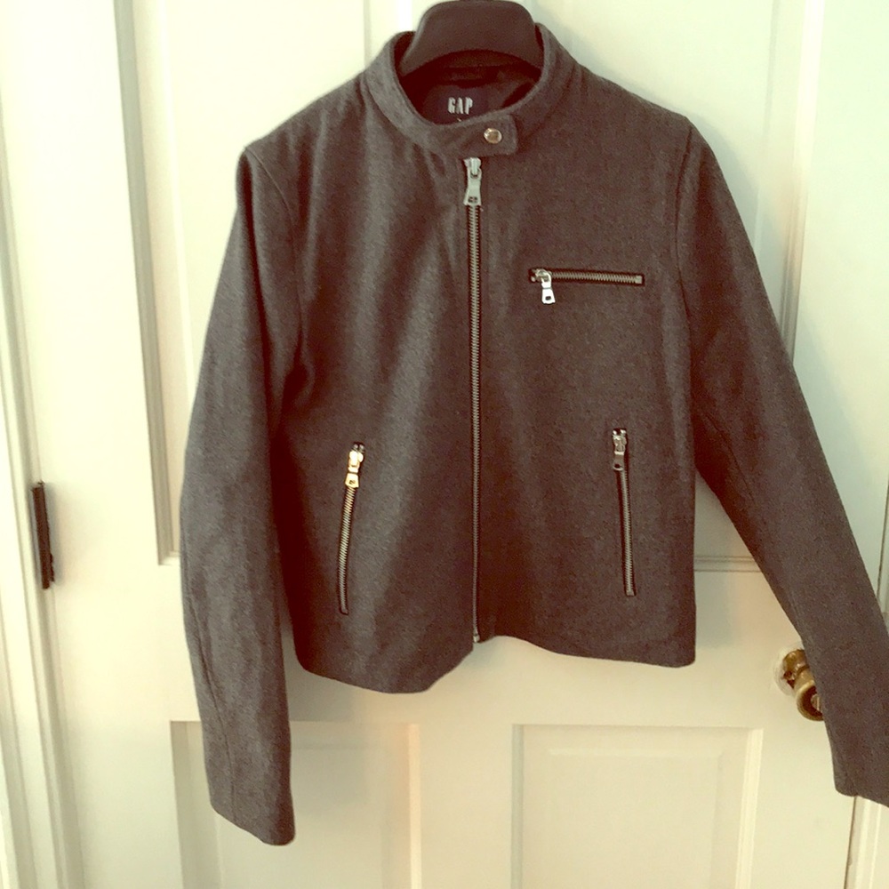 Recycled Wool Moto Jacket